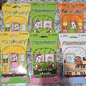 Tokidoki Card Game Set - Green, Orange, Pink